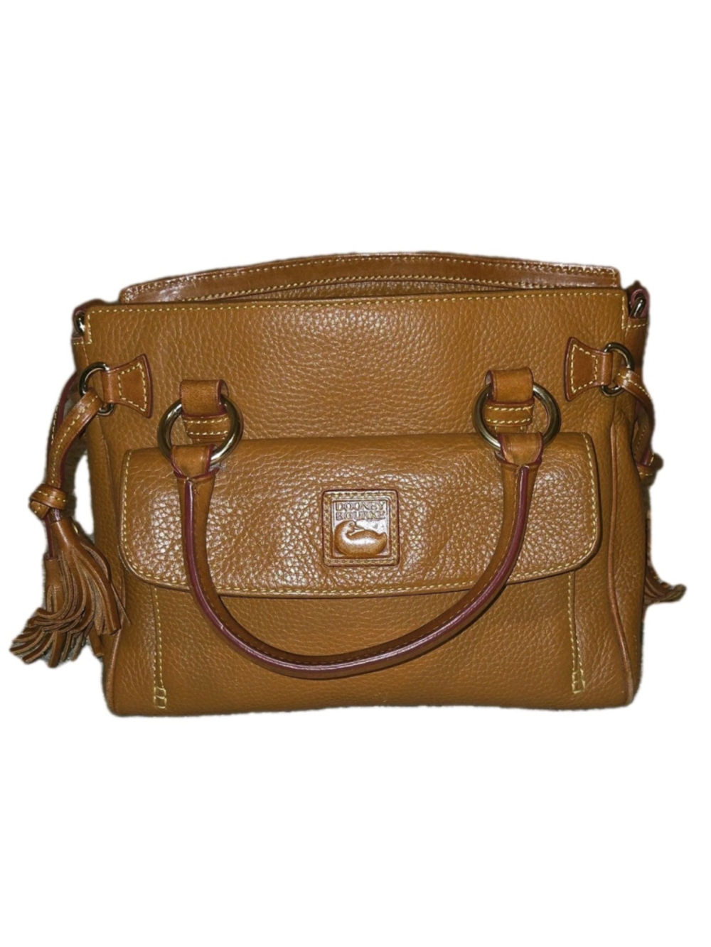 Dooney & Bourke All Weather Pebbled Leather Tan Crossbody Bag R578C